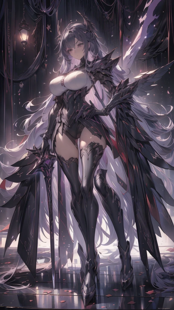 Full body portrait, bokeh, ((absurdres)) demonic succubus, ((perfect whole body)), action pose, combat stance, ((ultra photorealistic)), Top quality, ((Photorealistic)), ((16k UHD)), High Definition, Unity 8K wallpaper, high res, ultra sharp, ((masterpiece)), best quality, ((intricate details)), busty, curvy hips, sheer lowleg panties (((detailed eyes))), (((perfect face))) (((detailed face))), masterpiece, combat stance with legs spread wide apart, highly detailed exquisite character art, melancholy lighting, (((perfectly detailed anatomy))) (((cinematic light))), ultra-realistic, (((1female))), shaved long white mohawk ,black skin, black complexion, blue eyes, gothic outfit, tattoo's, busty, see-through mesh panties, torn stockings, straddling over the viewer, legs spread wide open, black lips, hoop earrings, superpowers, weather witch, commanding the weather, wind, hail, lightning, clouds, avalanche, rain, thunder, flying, plump lips,