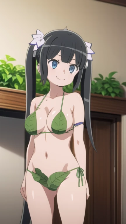 1girl, sharp, masterpiece, detailed, high resolution, best quality, detailed face, cowboy shot, looking at viewer, in tropical forests, nature,
BREAK
<lora:hestia-nvwls-v1:0.9> , defhestia, black hair, blue eyes, twintails, hair ornament, leaf bikini, medium breasts, steamy, sweaty, sweat, shortstack, short girl,
BREAK
embarrassed pose, girl with social anxiety, (all fours, crawling:1.2), <lora:downblouse_v0.2:0.8> , downblouse, cleavage,  hanging breasts,
BREAK
<lora:yudedako_noline_fullface_v100:0.6> , embarrassed, shame, <lora:wavymouth_type5_v100:0.6> , open mouth, wavy mouth,  <lora:worriedeyes_v200:0.6> , upset, worried,
