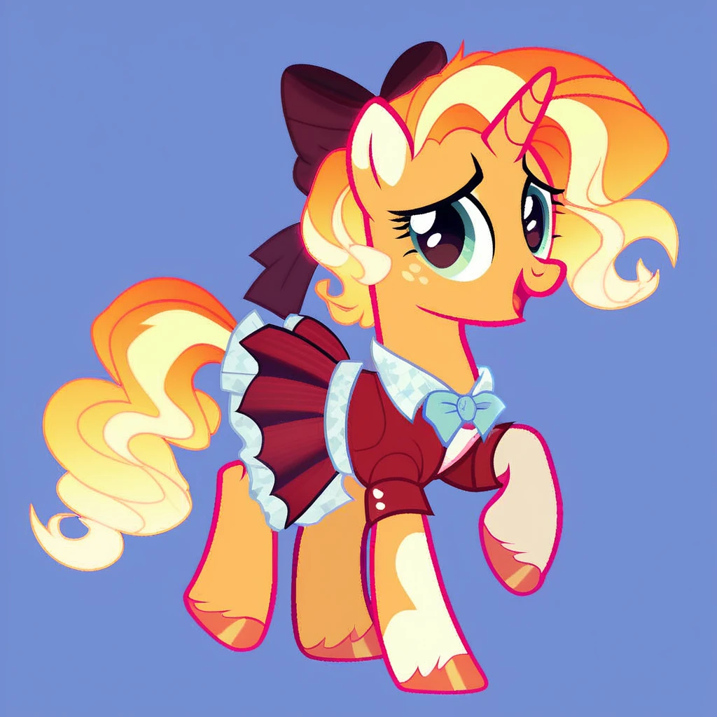 upskirt, duo focus, equestria girls, blushing, sunset shimmer, bra, underwear, grin, evil smile, erection, smiling, butt, clothes, maid, black panties, underwear, sunbutt, show accurate, vector, male pov, tenting, crotch big bulge, big erection in pants, offscreen male character