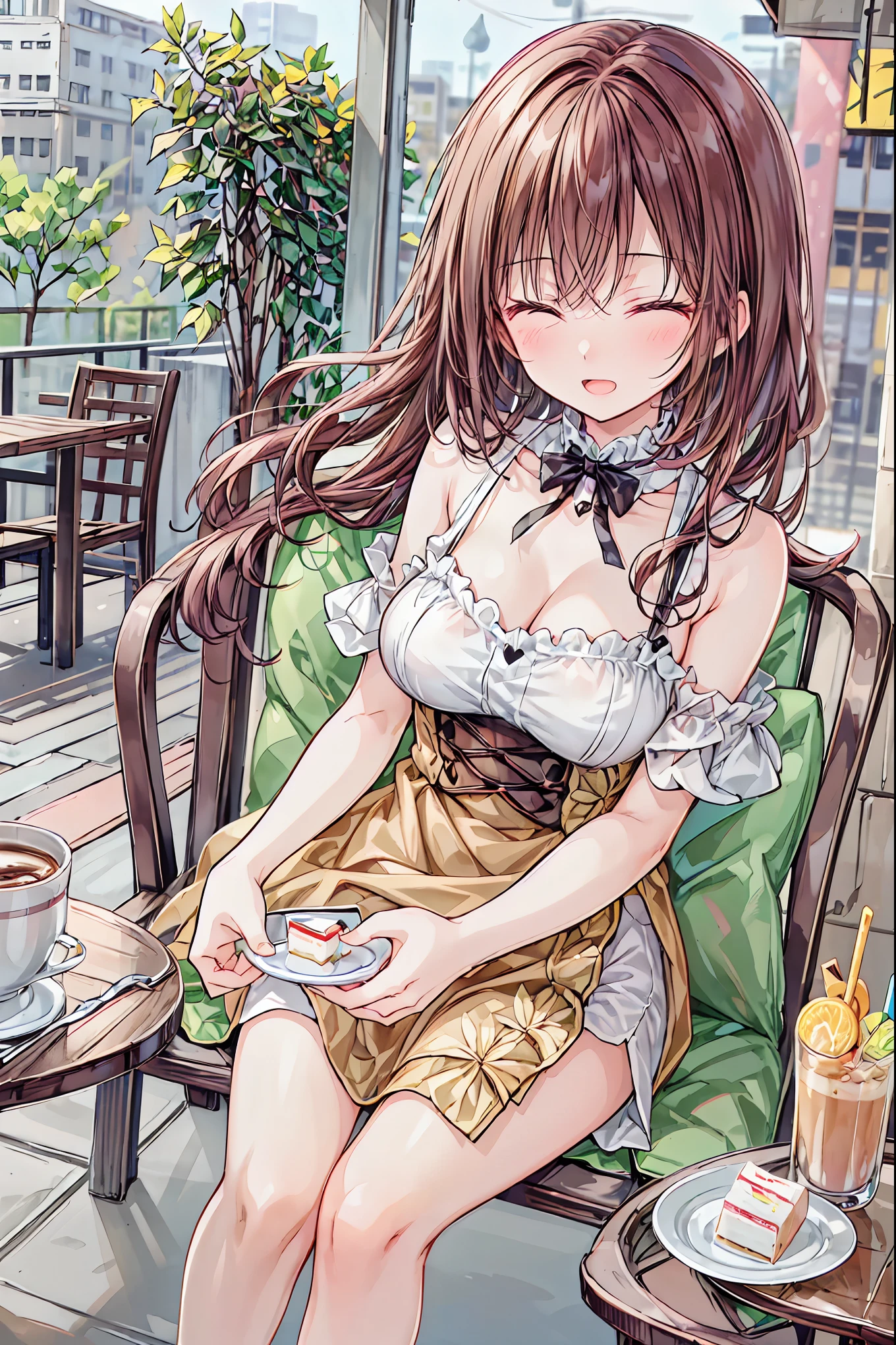 (Ceramic tea cup), Evening party, (Misaka Mikoto), beautiful girl, cute, wedding ring, (flat chest), uhd, retina, masterpiece, accurate, anatomically correct, textured skin, super detail, high details, high quality, best quality, highres, 8k