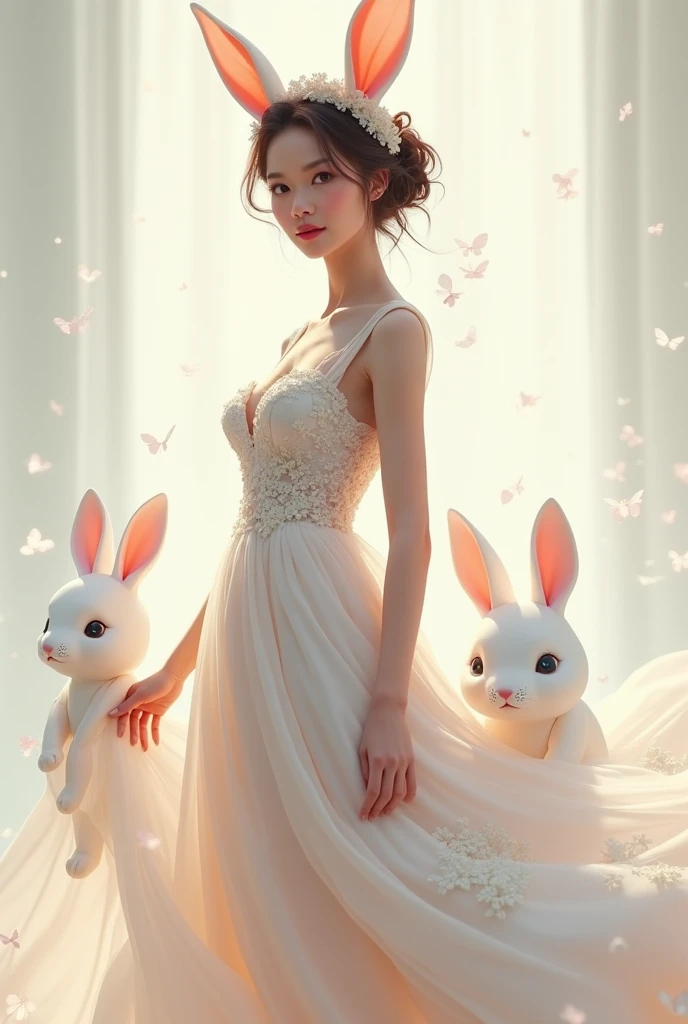 (extremely detailed CG unity 8k wallpaper),(masterpiece), (best quality), (realistic), (((best-quality))), ((ultra-detailed)), (illustration), a slim woman dressing in a bunny suit, detailed pupils, volumetric lighting, particle effect, short hair,
<lora:dilrabaDilmurat_v1:0.8>