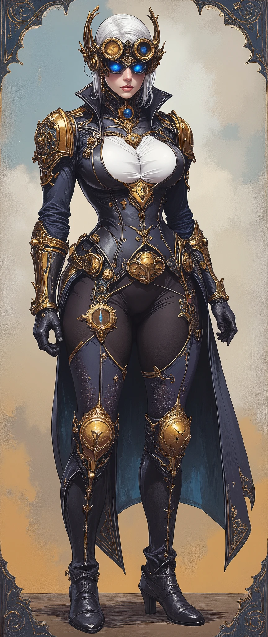 (((photograph of a beautiful, African steampunk pilot in torn uniform))), ((a view from below that shows the sky above)), (a gorgeous African steampunk pilot) standing in a harbor space looking up, (full moon: 1.2), (shooting stars: 0.9), (nebula: 1.3), distant spaceship on moon freight, production art, (hot light source: 1.2), (Firefly:  1.2), lamp, very green and blue, complex details, volumetric lighting, realism BREAK (masterpiece: 1.2), (best quality), 4k, ultra-detailed, (dynamic composition: 1.4), highly detailed, colorful details, (iridescent colors: 1.2), (bright lighting, atmospheric lighting), dreamy, magical, (solo: 1.2), perfect breasts, brown vest