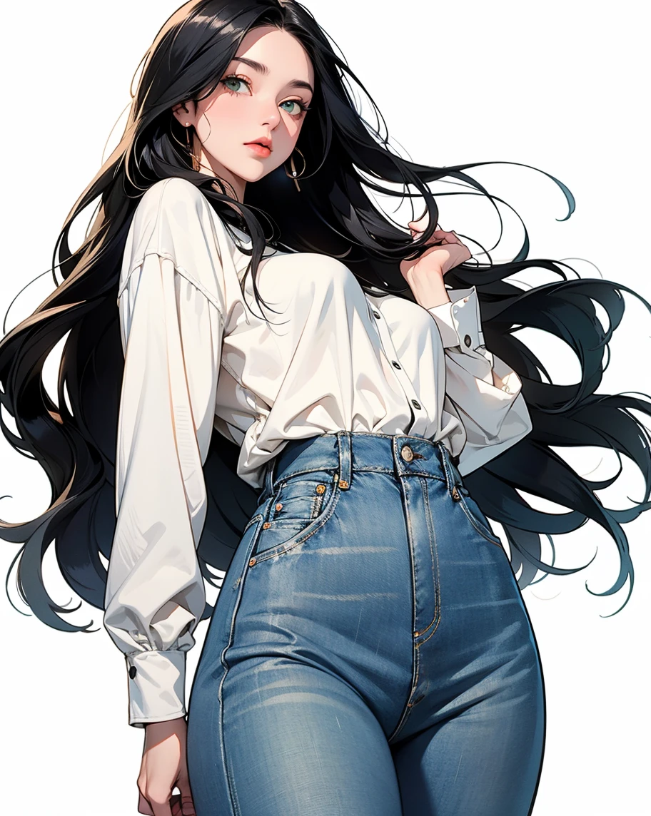 style ::2.0 comix illustration style,tatoon style , comic book style ,ashley alexiss argentina ,beautiful woman with long hair ultra detailed, (beautiful and clear background:1.2),, fantastic paintings ,graffit style, flowers, olhos altamente detalhados , a white t-shirt or dressed in a jaeans jacket and white blouse underneath, with both fists in a fighting position, and bracelets, fighting against an enemy, with long black hair , stained glass colored, tongue slightly out, vibrant, alphonse mucha style, fantastic paintings by joe madureira ,high quality, --ar 3:4 --upbeta --test --creative --upbeta --upbeta --upbeta --upbeta, masterpiece, best quality, high quality, extremely detailed cg unity 8k wallpaper, scenery, award winning photography, hdr, extremely detailed, trending on artstation, trending on cgsociety, intricate, high detail, art by midjourney style::STYLE JKenneth Rocafort ::2.9 (masterpiece:1.2, best quality), (finely detailed beautiful eyes: 1.2), ((1girl Kelly Brook very beautiful woman BIG BREAST )), ((solo)), (red eyes:1.4), (finely detailed eyes and detailed face:1.3),), (with jeans and a white t-shirt or dress:1.3), (beautiful and clear background:1.2), (extremely detailed CG, ultra-detailed, best shadow:1.1), ((depth of field)), ((watercolor)), large breasts, bare shoulders, flowers and petals, beautiful concept illustration , (white background:0.5), (illustration :1.1), (extremely fine and beautiful:1.1), (perfect details:1.1)