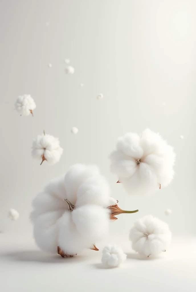 Cotton flowers balls without anything