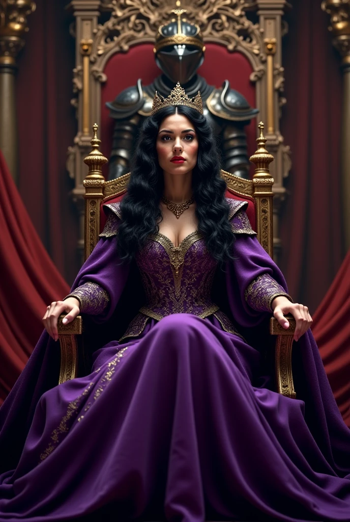 (obra maestra) (La mejor calidad) La diosa de la locura. Has a mocking and sinister expression., Lleva ropa hecha jirones, He wears a tarnished crown and stands on a shattered throne........... She is surrounded by a wind of chaotic fumes of strange colors..