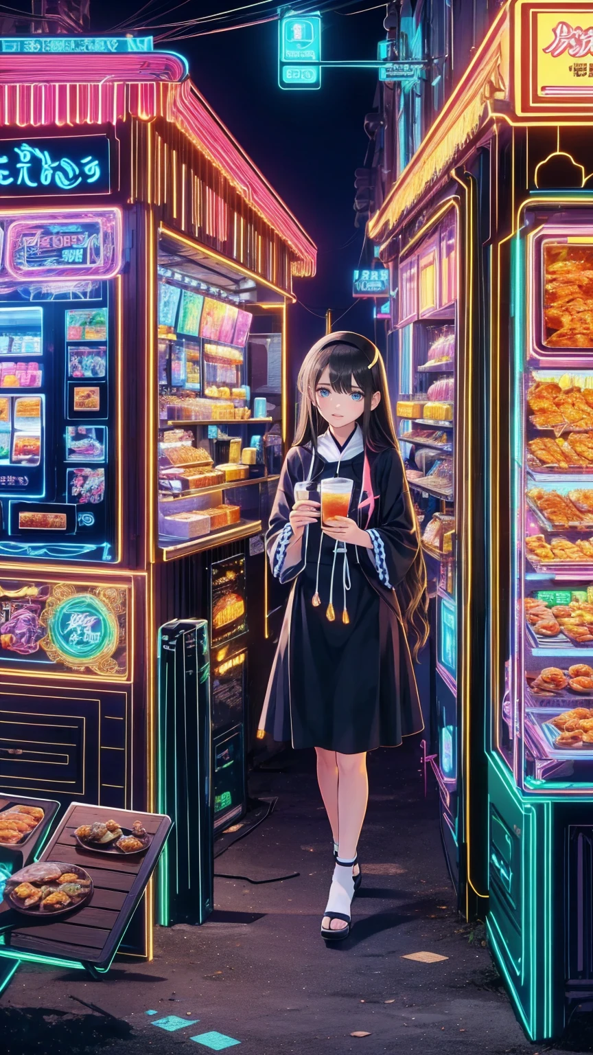  anime style、In 8K、32K、​masterpiece、、 super A high resolution、masterpiece,  top quality, sit on chairs to eat、Everyone eats at the food stall 、とてもたくさんpeople々、Japanese stalls 、Street food stalls/Street Food Stalls /Street food scene 、飲み歩くpeople々、屋台で食べるpeople々、 looking happy 、 enjoying alcohol、Very beautiful girl、Focusing on beautiful girls、、夜にフードマーケットで食事をするテーブルに座っているpeople々, with street Stoles, Stoles, Stole,  Shutterstock  ,  busy restaurants , Japanese Market, people々々 is eating, Lively市場,  are the best on Adobe Stock  , 外で is eatingpeople々々,  shopping mall food courts , people々々Lively , Lively sound of the market , Vivid atmosphere
