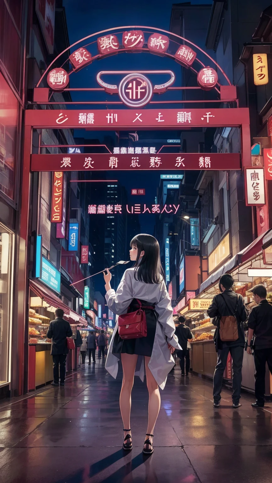  anime style、In 8K、32K、​masterpiece、、 super A high resolution、masterpiece,  top quality, sit on chairs to eat、Everyone eats at the food stall 、とてもたくさんpeople々、Japanese stalls 、Street food stalls/Street Food Stalls /Street food scene 、飲み歩くpeople々、屋台で食べるpeople々、 looking happy 、 enjoying alcohol、Very beautiful girl、Focusing on beautiful girls、、夜にフードマーケットで食事をするテーブルに座っているpeople々, with street Stoles, Stoles, Stole,  Shutterstock  ,  busy restaurants , Japanese Market, people々々 is eating, Lively市場,  are the best on Adobe Stock  , 外で is eatingpeople々々,  shopping mall food courts , people々々Lively , Lively sound of the market , Vivid atmosphere
