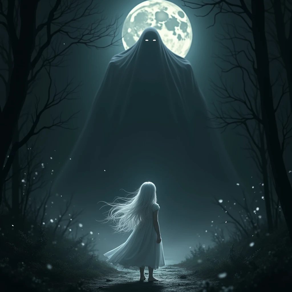 arafed woman in a veil and a ghost in a foggy forest, The crybaby, Creepy Spiritual Creepy Image, horror image, Gothic ghost maiden, tormented and sad expression, beautiful with spooky vibes, ghostly ghost, ghost, ghost of a young girl, mysterious wastelands behind her, ghostly, ghostly figure, ghostly spirits, Aspects, mysterious person