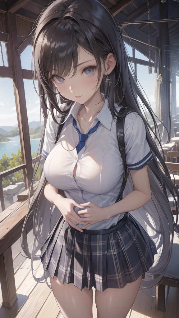 (masterpiece: 1.3), (maximum resolution: 1.2), (ultra high definition tv: 1.2), cinema light, 8K resolution, detailed facial features, focus on the face,perfect style, cute face, Accurate, anatomically correct, fine eyes,beautiful eyes、 shiny skin, Fair skin, Glossy skin、glossy lips、 (embarrassed look: 1.2),Female 20 years old, angle from below, Low - Angle, (from the front:1.3), beautiful face, , stockings, blush、humiliation、impatience、tears、embarrassing、surprised expression、expression of anger、disgusting face、 (high school girl uniform:1.0)、(skirt lift:1.3)、full of sweat、blonde、silver hair、blue eyes、green ash eye、soaking wet、sperm on thigh、flowing sperm、disheveled clothes、disheveled shirt、(Breasts exposed:1.5)、unbuttoned shirt、上半身naked、naked、big 、Breast milk drips from the nipple、I can see the bra、transparent clothes、wet clothes、shortcut、Private room in the school toilet、Man muscle、Love juice from、shaved pussy、NSFW、Erotic、((girl in heat))、No panties、((Pussy spread))、(M-shaped spread legs:1.3)、Raise your knees and open your legs、sit on a chair、touch your crotch with your hand、masturbation、spread your pussy with your fingers