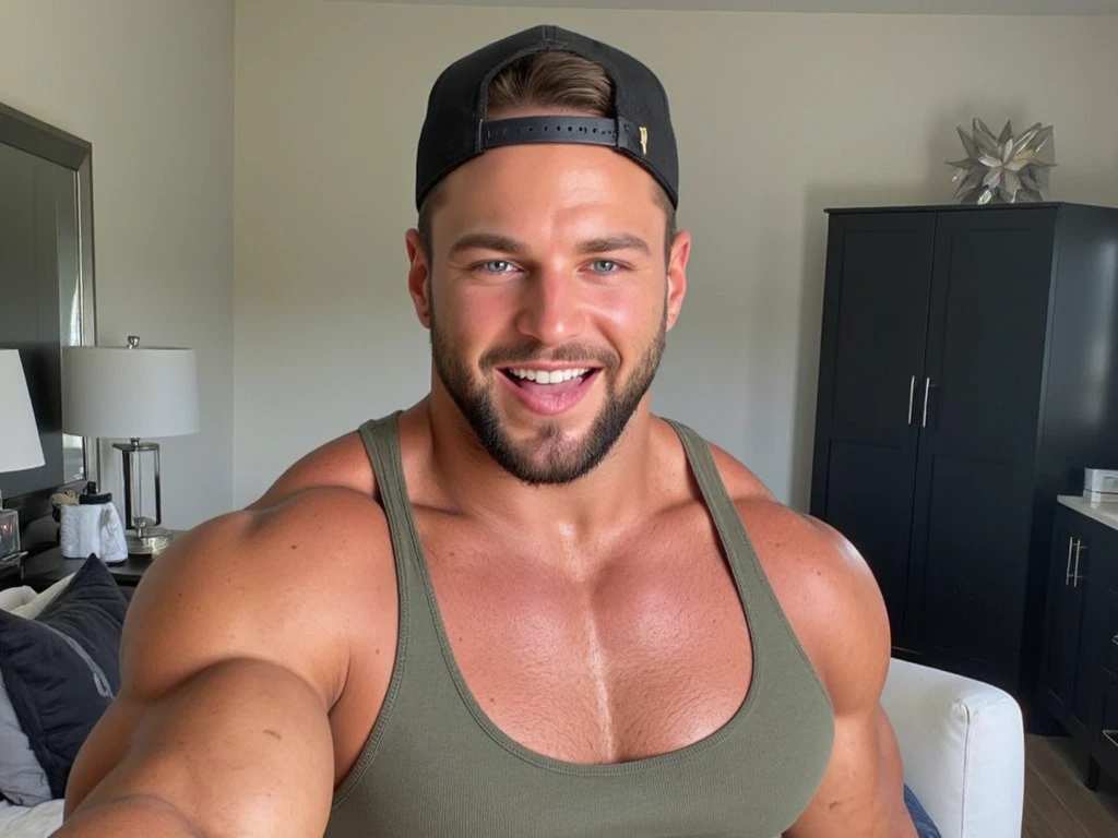 ericjanicki a man taking a selfie. he is handsome. he is muscular. he is a bodybuilder. he is wearing a green t-shirt. he is wearing a black backwards cap.  he is looking foward. he is looking straight ahead. he is smiling. he is sticking his tongue out of his mouth. he is in a bedroom. it is daytime. A portrait to handsome stepdaddy's chat respectfully types with his handsome little man is sitting talking about the dick realistic and handsome man in human's life with him bigger man is so handsome and amazing knowledge . Photograph of a very realistic men in full body shot view , powerful expression of masculinity, handsome, (Beautiful half normal bulging and half realistic full body muscular:1.5) (( very expression quality details)),   (very white skin:1.4), (handsome:1.5), showing off his toned physique. (Full body photo:1.5 ), (((his chest is covered with short hair))), and (((his realistic navel is slightly hairy))). (Very hyper-realistic:1.4), (((white skin))) ,  FUHD,  (Anatomically Correct:1.4),  Masterpiece,  (((High Quality))),  HD,  very Accurate  , (Very beautiful and realistically very humanized character:1.5) Best ericjanicki a man taking a selfie. he is handsome. he is muscular. he is a naturing muscular and very handsome. he is wearing a green t-shirt. he is wearing a black backwards cap.  he is looking foward. he is looking straight ahead. he is smiling. he is sticking his tongue out of his mouth. he is in a bedroom. it is daytime. A portrait to handsome stepdaddy's chat respectfully types with his handsome little man sitting talking about live, (he wearing underwear and his realistic big dick is marcando anatomicamenre contorno perfeito:1.5),  (handsome man in human's life way:1.4), him bigger man is so handsome and amazing knowledge . Photograph of a very realistic men in full body shot view , powerful expression of masculinity, handsome, ( Character consistent with the same face identical, what should follow the items for consistent character crea