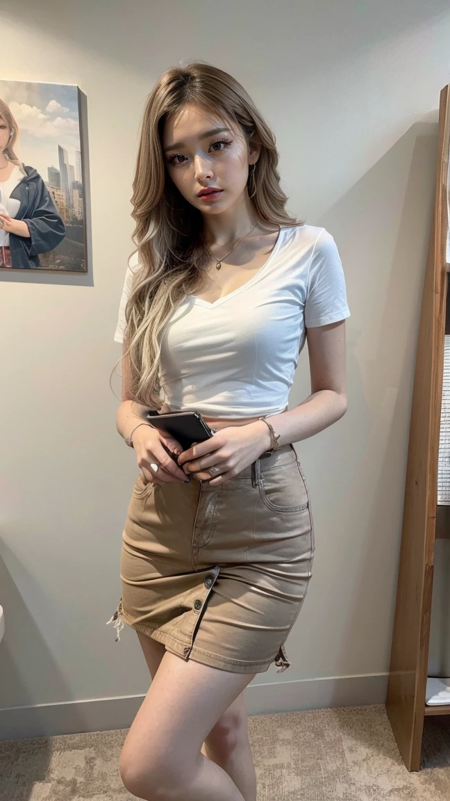 (8k:1.27), best quality, masterpiece, ultra highres:1.2), lesbian delinquent girl with dyed hair and arm tattoos, tattooed girl, full body picture, dirty old white oversized knotted prisoner t-shirt, dirty big t-shirt, short big sleeves, beige prisoner pants tied with a rope, wearing dirty old goth clothes, long blonde hairstyle, hair pulled back, big blonde messy bun, kneeling in a prison cell next to a noose, handcuffed, hands tied with rope behind body, submissive neck choker and checkered keffiyeh scarf in neck, 4k or 8k picture, looking at the floor down very sad, very sad face, praying, paisley bandana pirate style headscarf, smelly, barefoot, rope noose hanging from ceiling, tattooed body, noose rope hanging