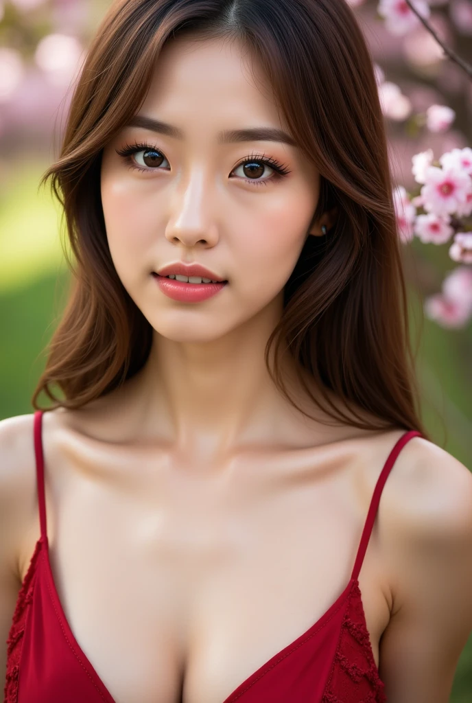 ((highest quality、8K resolution、master masterpiece、professional photography)), Photoreal, (50 year old beautiful mature woman with an idol face:1.3), (wrinkled face:1.2)、upper body photo、(Nude photos from the chest up:1.3)、(Pure white background:1.1)、(Ad image:1.1)、wrinkles around the eyes,stand gracefully、plump and soft body、clavicle、(The most elegant and beautiful berry long wavy hair:1.1、(look at me悲しい微笑み:1.2)、(look at me:1.1)、(Beautifully shaped big breasts、soft cleavage)、perfect makeupアップ,Dark red lipstick,perfect makeup,eye shadow、long eyelashes、(Ultra high definition shiny white skin:1.1)