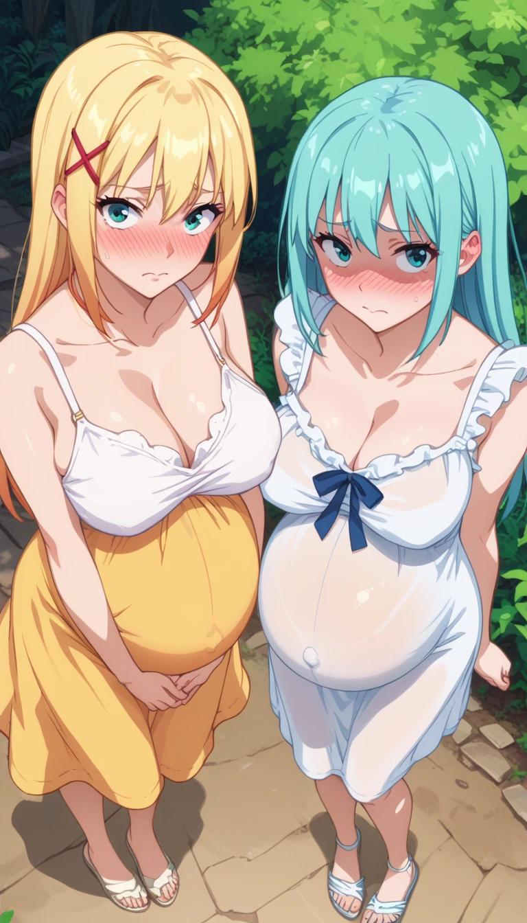 nsfw, One girl,Big Breasts, semen on chest, Ayanami Rei, Red eyes, lie down on bed, teaming up behind the head, show off pussy, Spread your legs, Long Hair, Nude, pregnant, bad body, Hair between the eyes,Blue Hair, Mouth closed, bangs, medium quality, slow,