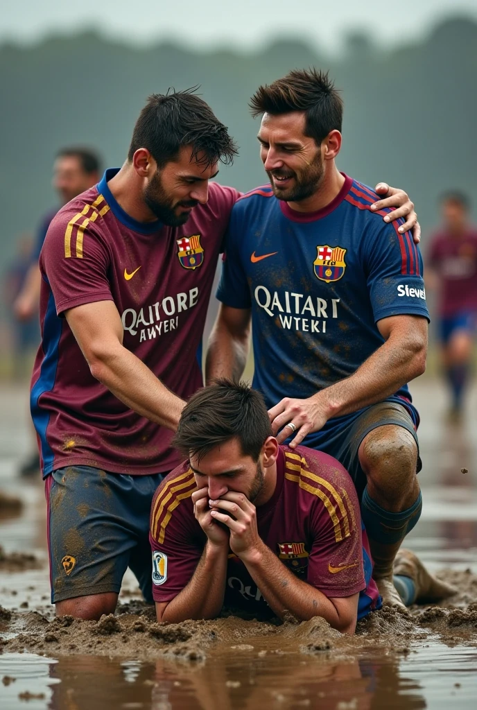 soaked twenty year old men wearing wet football jerseys with soaked hair wearing soaked uniforms. several men in soaked jereseys pour buckets of water over them. Wet shirts. Wetlook. Sensual. Kissing. Homosexual. Wet clothes. Wetlook.