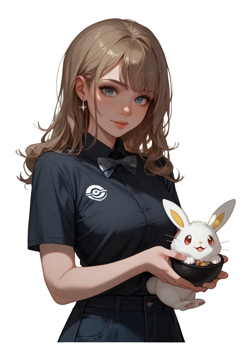 Holding Pokémon in the form of a bunny