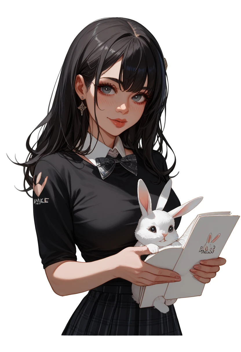 Holding Blackie as a bunny