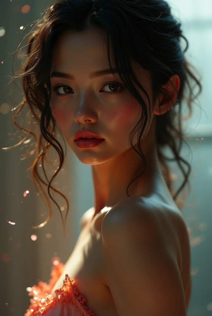 (extremely detailed CG unity 8k wallpaper), (masterpiece), (best quality), (ultra-detailed), (best illustration), (best shadow), (absurdres),
BREAK
girl, sweat, steam, medium breast, nsfw, shy,