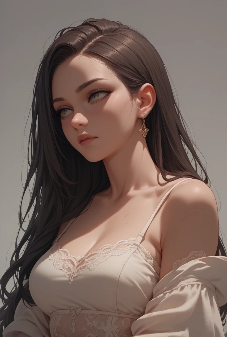 (Photorealism: 1.4), (Masterpiece, Side Lighting, Delicate and Beautiful Eyes: 1.2), Masterpiece * Portrait, Realistic, 3D Face, Shining Eyes, Glossy Hair, Glossy Skin, Solo, Awkward, (Abdomen), Black Collar Sailor Suit, Black Hair, Black Eyes,