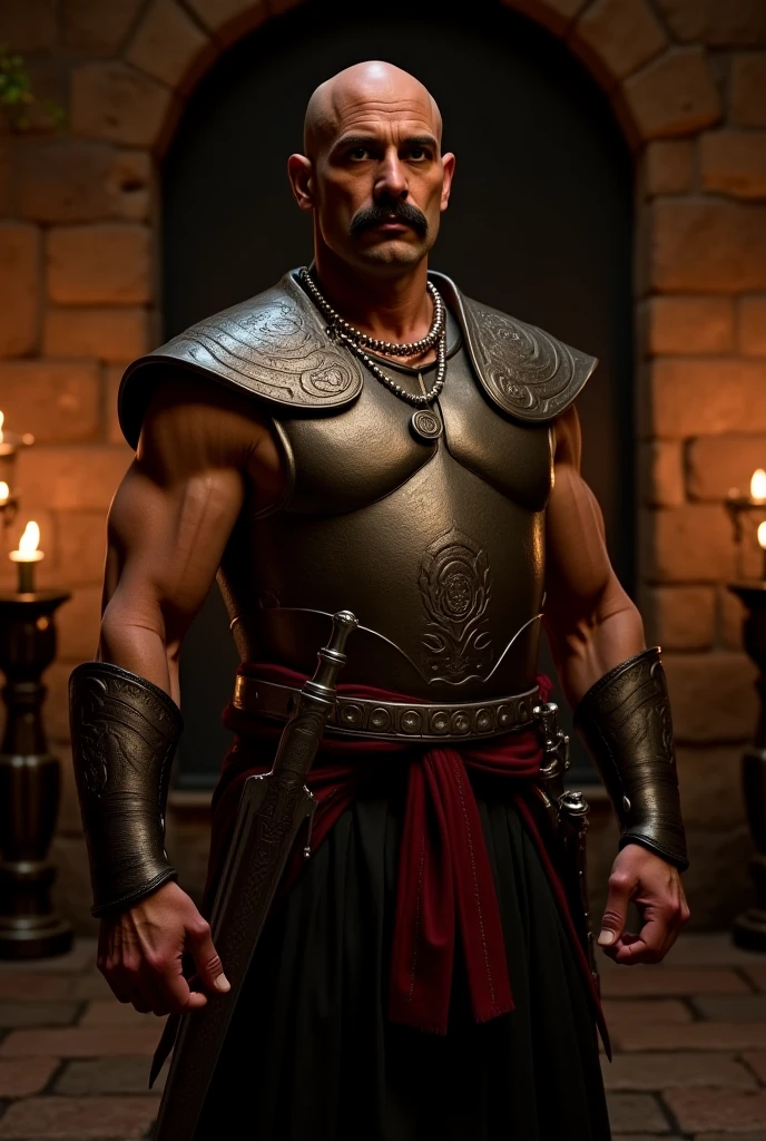 Warrior with his cabinet