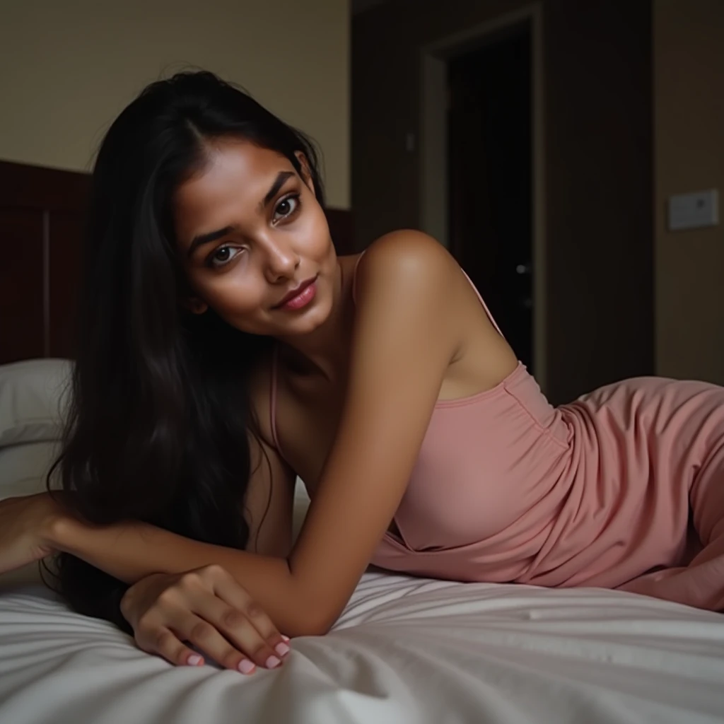 Mexican girl in bed