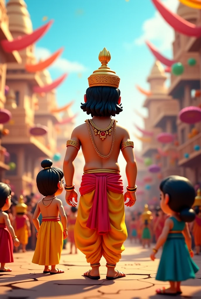 Ram:---"Create an epic scene from the story of Shri Ram, capturing key elements of the Ramayana.