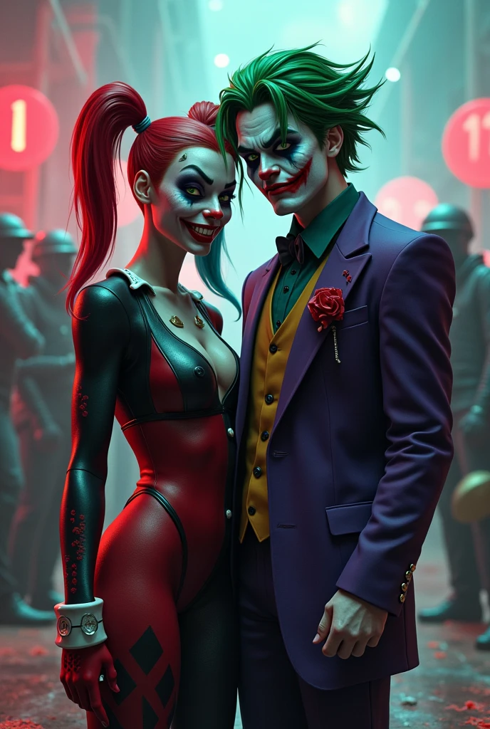 Joker party in club with the girls