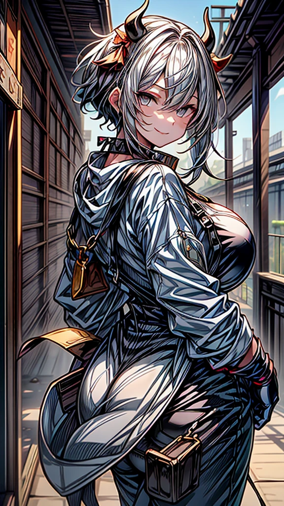 nsfw large breasts, Abandoned factory Heavy snow Naked Wet Crying