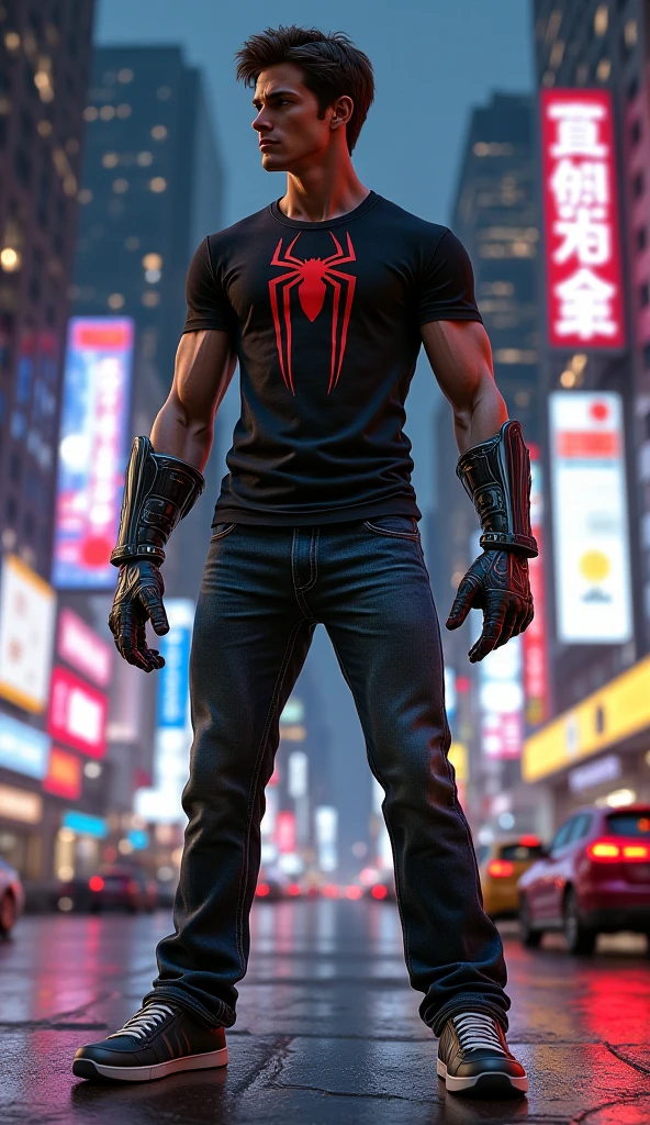 (masterpiece, best quality), 1man, muscular, short hair, brown eyes, complex, (dressing room), full body, wearing Spider-Man costume, bright colors, (depth of field: 1.2), (sit-ups), blushing, looking at the audience, on the floor, opening legs, young
