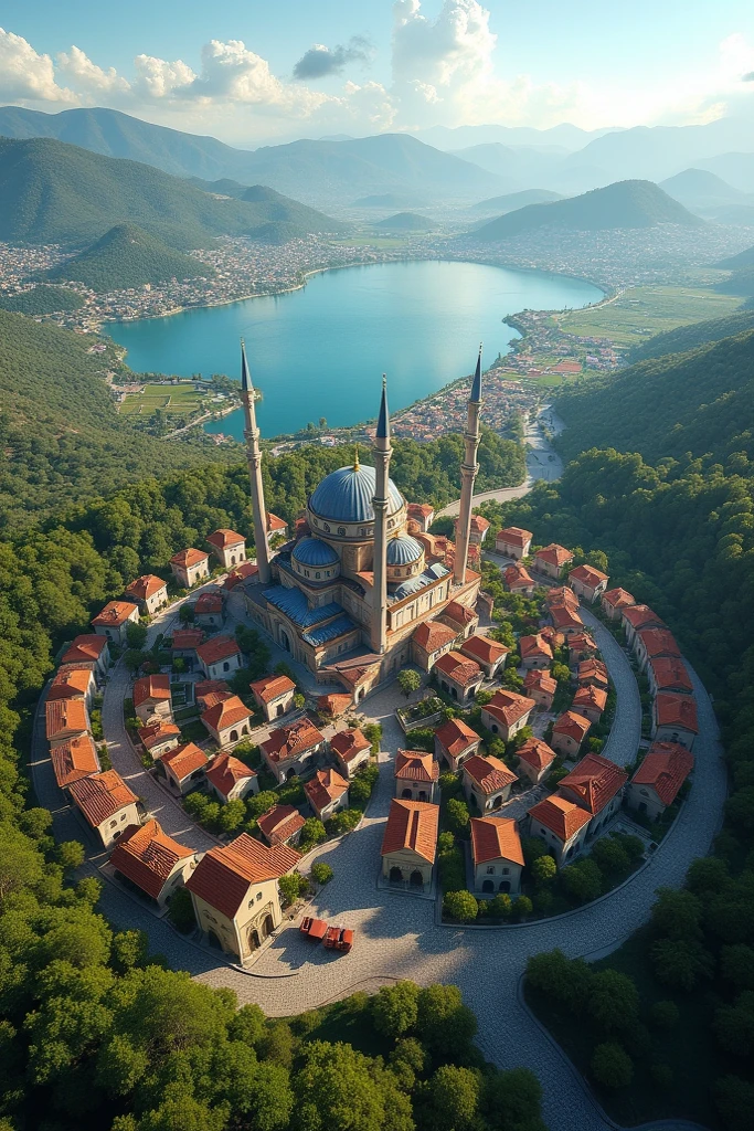 Create Burdur city and let's see the city fron the sky
