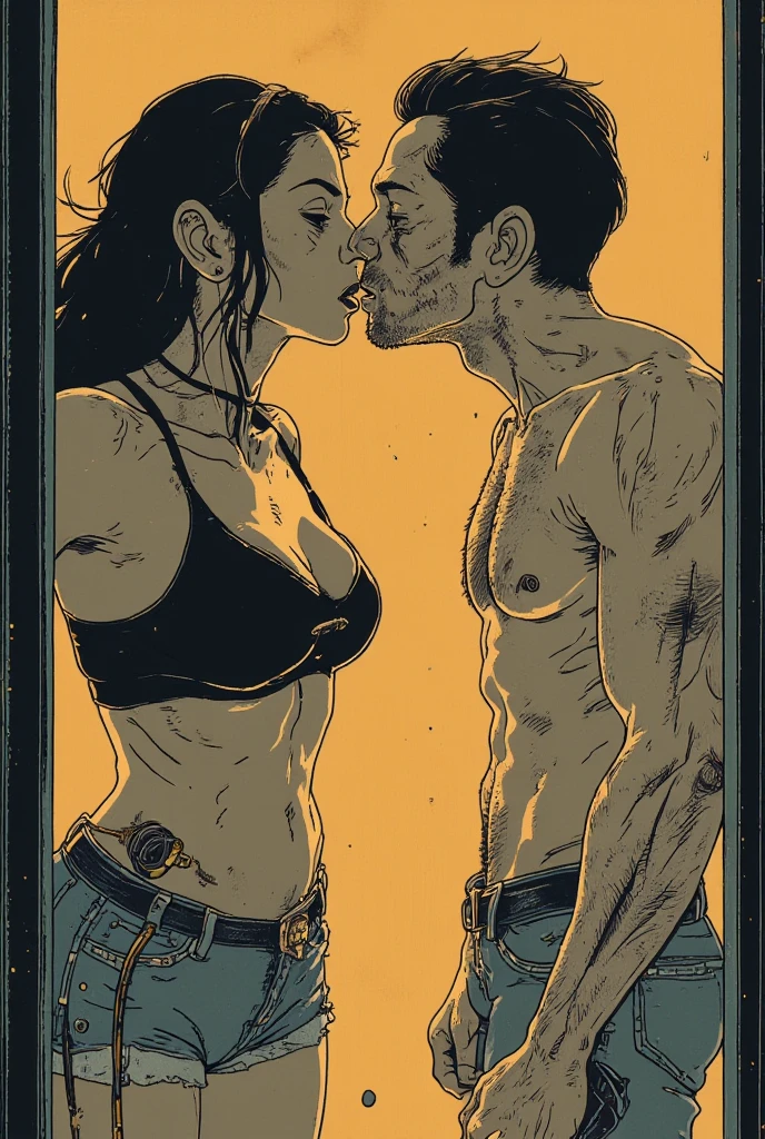 top-quality masterpiece of a California department of corrections tattooed Asian male inmate, deeply embracing a lovely woman during a prison visit – nuanced, sensitive illustration
(High resolution: 1.5), (Intricate detail: 1.4), (Realistic shading: 1.3), (Emotional intensity: 1.6), (Touching scene: 1.2), (Mature and complex: 1.7), (Authentic and atmospheric: 1.5), (Expressive and moving: 1.3),
A tattooed Asian male inmate of the California Department of Corrections, with a deeply etched expression, reaches