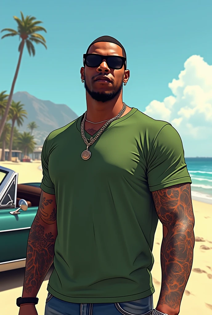there is a man with tattoos on his chest and a tattoo on his arm, beefcake pose, imvu, highly detailed full body, with hawaiian shirt, second life avatar, shirtless :: high detail, polinesian style, technoviking male with no shirt, polynesian style, bra and shorts streetwear, daz. detailed, upper body avatar