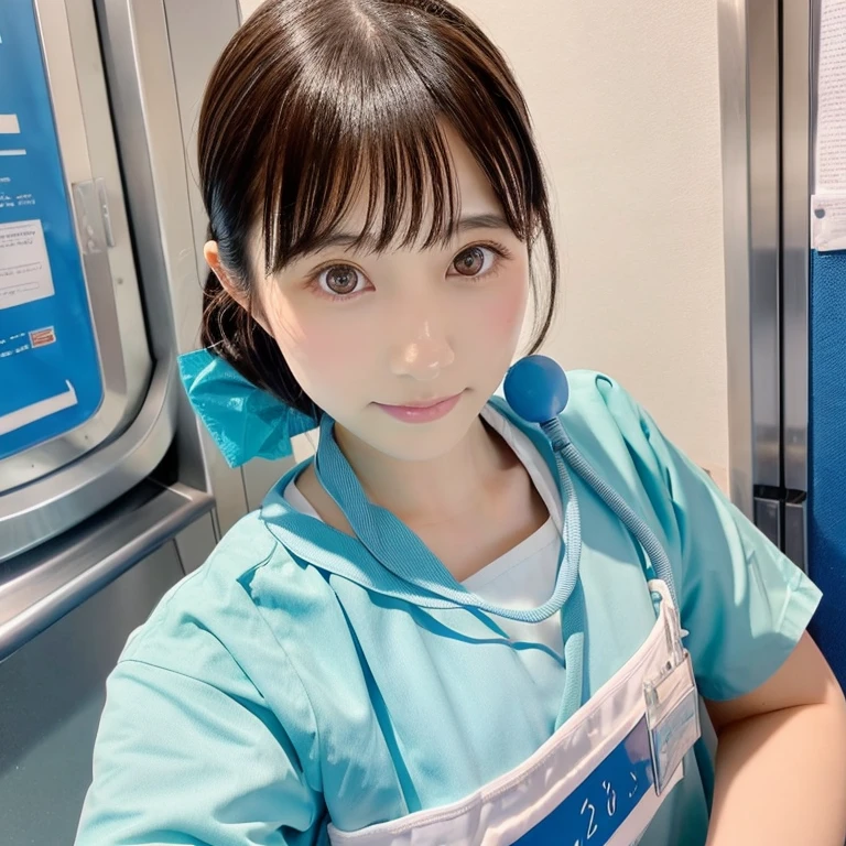 Cute Girls、high school girl、Idol、Light Blue Nurse、See-through