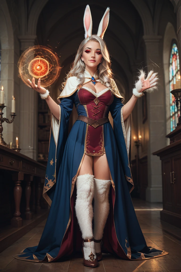 a woman sitting at a table with a candle in her hand, casting a spell on a potion, she is in the potions workshop, spell casting, in a potion shoppe, magical potions, casting a powerful spell, casting a magic spell, casting a spell, neoartcore and charlie bowater, in the art style of bowater, fantasy art style