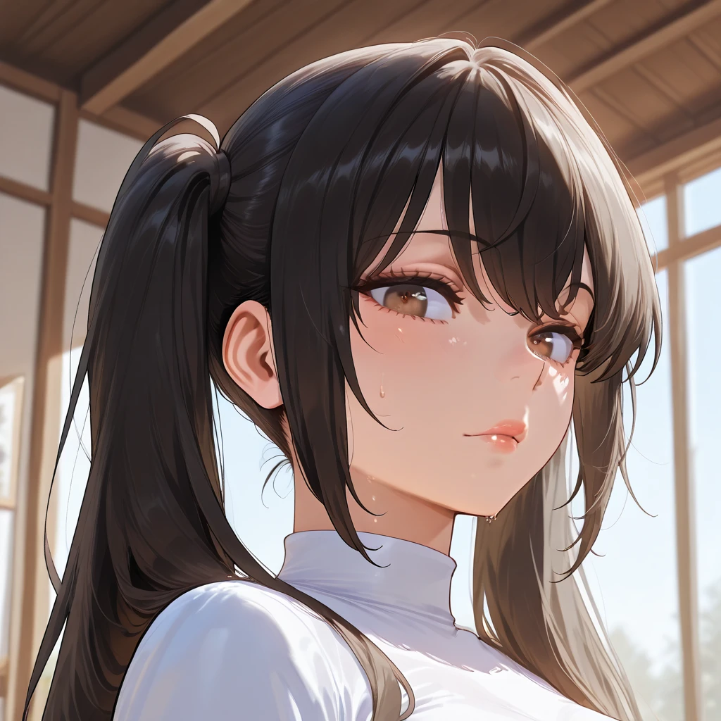 MILF woman haircut twins tail portrait.rating_all, score_10, score_8_up,score_7_up,twintails,very long hair,masterpiece,incredible quality,best quality,ultra detailed,8K. from the front looking at the viewer,amazing quality,ultra-detailed