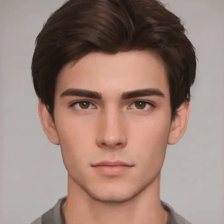    There is a man     (  young and anorexic  )    20 years old ,     with short hair and suit     , asistente hiper         realistic         , sujeto hiper         realistic         , Chico anime       realistic         ,         anime style realism         , estilo de arte anime         realistic         , estilo de arte de anime         realistic         , Estilo anime 3D         realistic         ,         portrait of an anime boy ,         artwork in the style of Guweiz        ,        Detailed                portrait of an anime boy ,  incredible anime face portrait  . model,       of Irish origin  ( beautiful) y Anglo-American (beautiful, ),   I just saw the spectator         ,        retrato(         realistic         :1.4), (:1.0), hazelnut eyes  ,        eyes ( perfect girl, Serious) ,      eyes (perfect,Serious),eyelash( perfect girl),shirt, eyebrows (perfect),  dyed hair (brown ),   Perfect hair ,  straight hair        (perfect), ( secretario  professional ), hairstyle type     (frayed ),  oval and elongated face  , square face ,    triangular chin    , thin face,     slim build    , (       Detailed       , ultra ,,-       Detailed       , high        Detailed       , ultra         realistic         8K CG,        obra de arte  perfect girl , lyrical), wooden table , flores, Internal,             expression(carefree, Serious) ,        no earning, film, bokeh,  professional, 4k,         Dynamic and very detailed lighting       , fotor         realistic         , 8K, raw, rico,      intricate details  