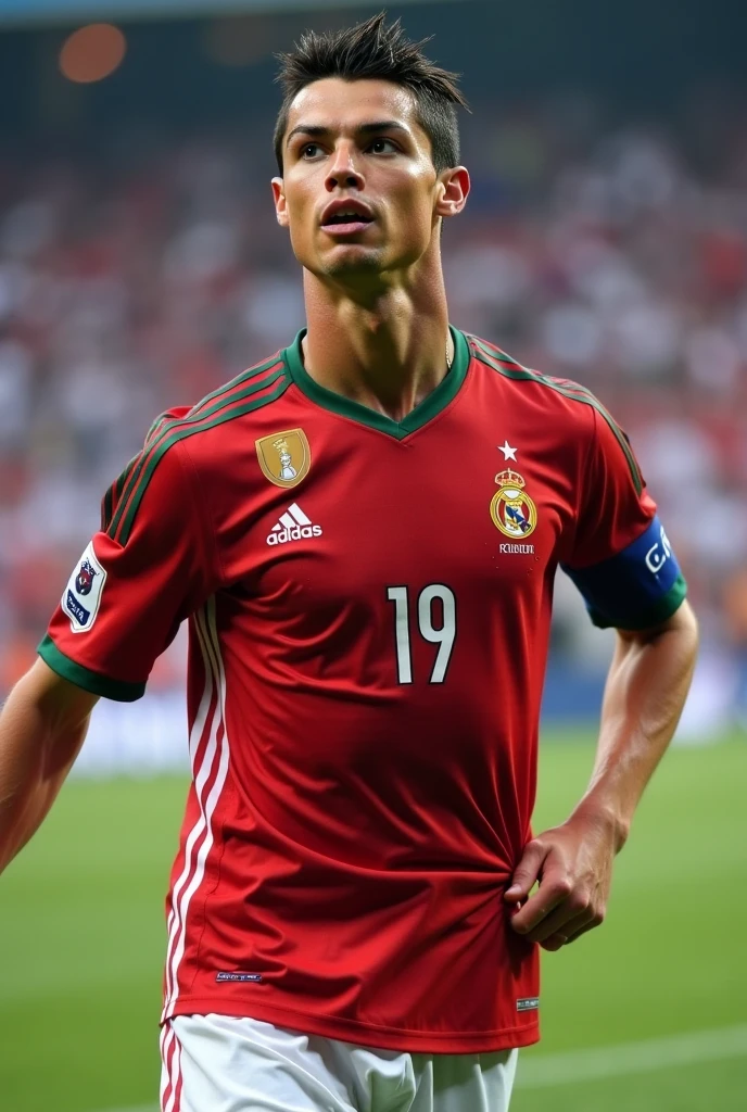 Create a video of Cristiano Ronaldo naked with penis