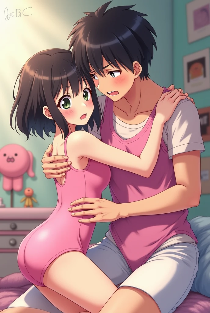 Little girl watching her parents have sex