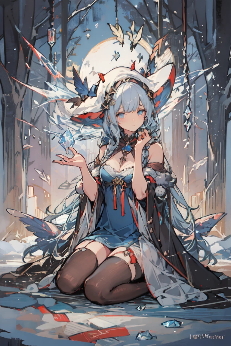 (top-quality,8K picture quality,​masterpiece:1.3,hight resolution,masutepiece:1.2), (Back alley),snowscape,Snow mage wearing white Santa suit,Niō Standing,Looking at the camera,(ssmile:1.2), ((crazy magic)), (Very beautiful fantasy background),(Red Santa Hats,Ultra mini skirt,Stockings,a choker,long boots:1.2), Bondage Fashion,sexy panty,I can see my panties,(shoulder-length hair),portraitures, Vivid colors, Intense lighting, brushstrokes, Ethereal Atmosphere, charmed, charmedされる景色, fascinated expression, Mystical, Intricate details, (Bold pose with open legs,dynamicposes:1.4),captivating moment, Flickering snow, crystalline ,Icicles,magic elements, ethereal glow, Transcendent, Harmonic color palette,?????? art. Art Book. Art Book. Fantasy Art, (Young gravure idols, Young skinny gravure idol, sophisticated gravure idol),(detailed flawless face),normal hands,Normal finger,Normal legs