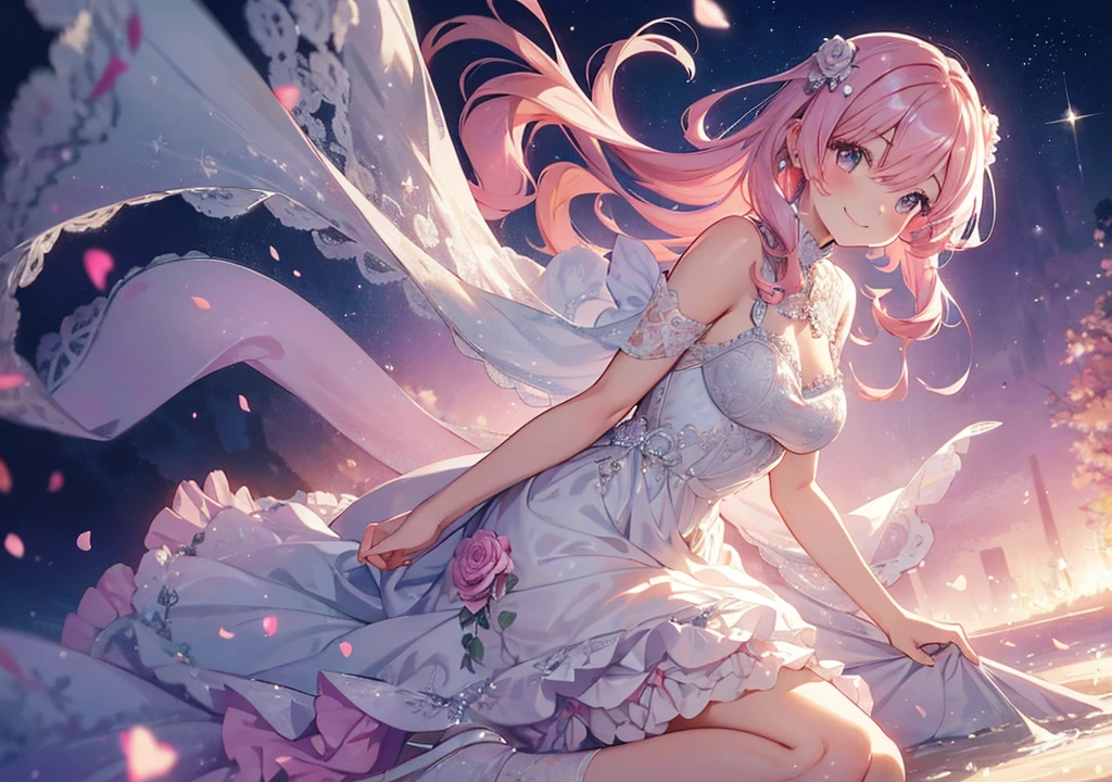 Amidst a stunning spring panorama, an anime enchantress commands attention. Cloaked in an alluring outfit that flutters with the breeze, she stands in a meadow surrounded by cherry blossom trees. As the wind whispers through the blossoms, a cascade of pink petals takes flight, creating a swirling dance around her. The air is alive with the delicate confetti of cherry blossom leaves, casting a dreamlike spell over the scene. The enchanting girl moves gracefully through this ephemeral storm, her presence and the fluttering petals intertwining in a mesmerizing ballet. It's a spectacle of sensuality and nature, a symphony where beauty and cherry blossoms collide
<lora:add_detail:1>