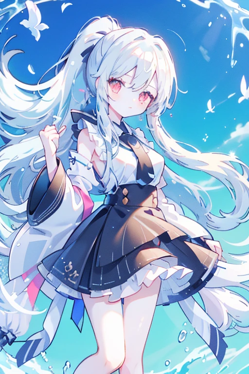 ((best quality)), (Ultra Detailed), ((Extremely detailed)), (fair), ((girl)),  ((Ultra HD)), (masterpiece), (high quality), (best quality), (4K), (high quality), （1个girl），Parted bangs, ((Hair intake)), Long hair,（Random Hairstyle）， Big Breasts, slim body, （Transparent fabric），Succubus， Normal arm ，miniskirt ，Exposing underwear，Exposing the belly，Belly tattoo，Starry Sky，Put your hands behind your back