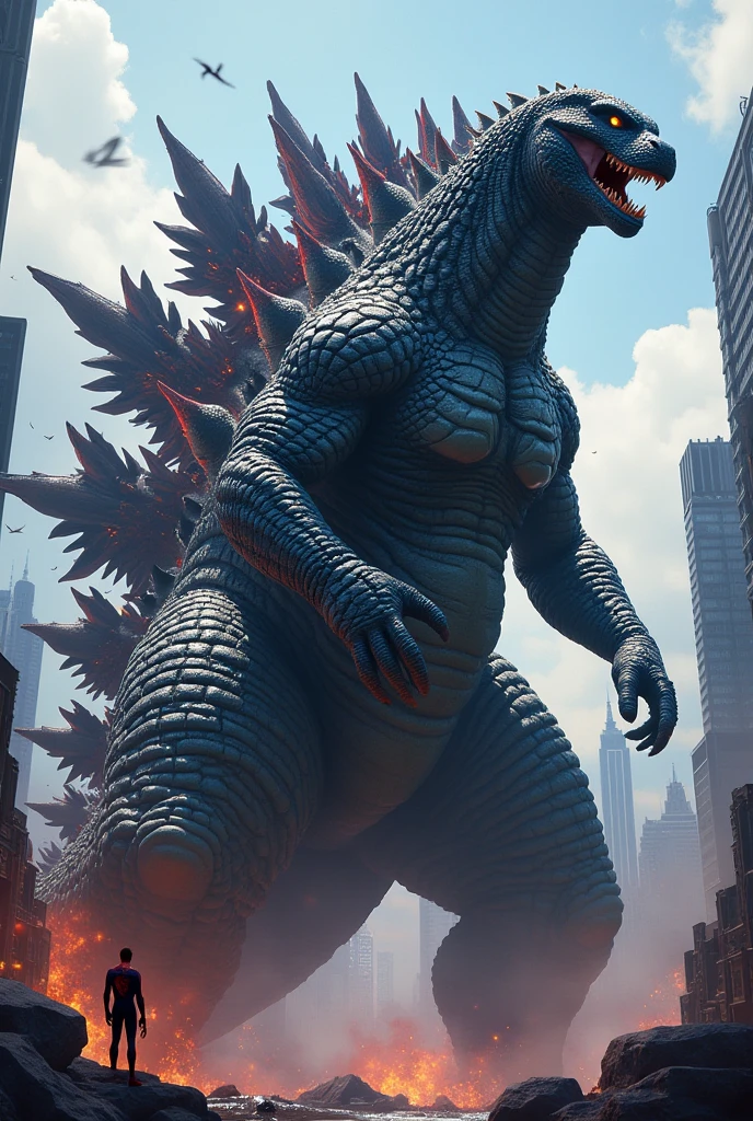 Godzilla hybrid with venom