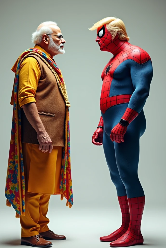 Modi with spider man