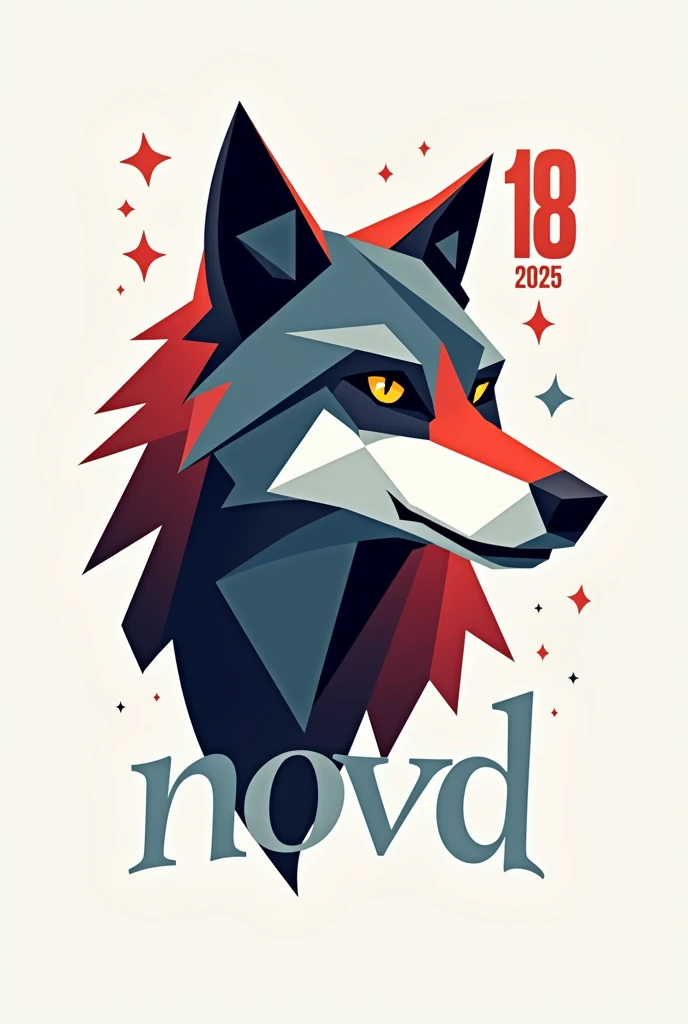 Wolf Doing Math images in proportion 1 : 1 of a wolf made of geometric figures - SeaArt AI