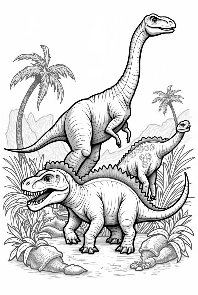 Dinosaur coloring pages