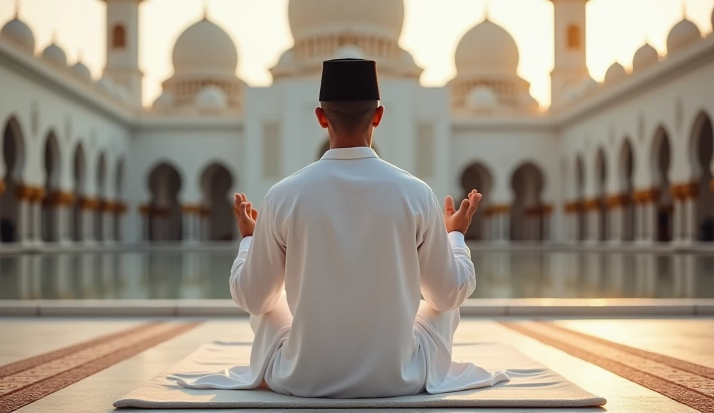 Of course! Here’s an alternative prompt for an Islamic-themed thumbnail:

---

**Prompt:**

**Background:** A tranquil scene, such as a serene desert landscape at dusk or a peaceful garden with subtle Islamic architectural elements in the background.

**Foreground:** A semi-transparent overlay featuring an Islamic symbol, like a crescent moon or a silhouette of a person in a contemplative pose.

**Text:** Clear, elegant text that reads "Emotional Nasheed" and "1 Hour Relaxation Music" with a style that complements the serene theme.

**Additional Elements:** Add a small "Royalty-Free" badge or icon, and include delicate Islamic patterns or calligraphy to enhance the cultural relevance.

---

This prompt should help create a visually appealing and culturally appropriate thumbnail.