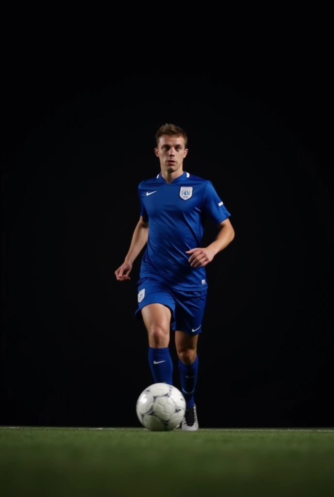 British male football player, (Amber eyes:1.25), Wearing a Soccer Suit, rich and colorful, play soccer, (Depth of Field:1.25), 8K resolution, Reality, masterpiece, Complex details, Natural Lighting, Volumetric Lighting, Concept Art, optimistic, Art Station, sunshine