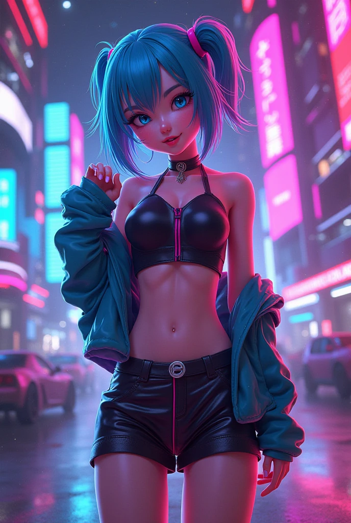 cute cartoon little ,(((little lolill tiny body,petite,chibi))),(((6 years tremely cute cartoon girl with liquid paint hair)),(((1 toddler:1.4))), (baby face), (round face),
(((flat chest))),(((short hair,liquid paint hair:1.1,neon purple hair|neon pink hair|neon blue hair|neon aqua hair|purple hair|fuchsia hair|fluorescent blue hair|amethyst hair|neon hair|bright pink hair :1.5,bright hair: 1.3,hair made of paint and defies gravity,thick flowing,paint splatter:1.3,shiny hair: 1.3,vibrant colored hair))),((heterochromia:1.5, (purple_eye and pink_eye))),intricate eyes,beautiful detailed eyes,symmetrical eyes,big eyes:1.5,((fat)),(((lustrous skin:1.5,bright skin: 1.5,skin tanned,shiny skin,very shiny skin,shiny body,plastic glitter skin,exaggerated shiny skin,illuminated skin,wet legs))),(detailed body),(detailed face),
cute,slutty,seductive,erotic,(((nsfw))),
revealing clothing,show skin,(wearing a Neon color theme clothing:1.3,micro clothes,fluorescent and neon clothing,rave fashion,micro crop top,micro skirt,visible thong straps,accessories LED),((wet clothes,intricate outfit,intricate clothes)),
(dynamic pose:1.0),solo focus,embarrassed,(centered,scale to fit dimensions,Rule of thirds),
cyberpunk city by the ocean at night, with bright neon signs and dark stormy clouds and puddles, scenery:1.25,
artistic photography,(photography taken by sldr),highres, sharp focus, (ultra detailed, extremely detailed), (photorealistic artwork:1.37),(extremely detailed CG unity 8k wallpaper),((synthwave background theme)),(((vibrant colors))),(intricate background),(masterpiece),(best quality),