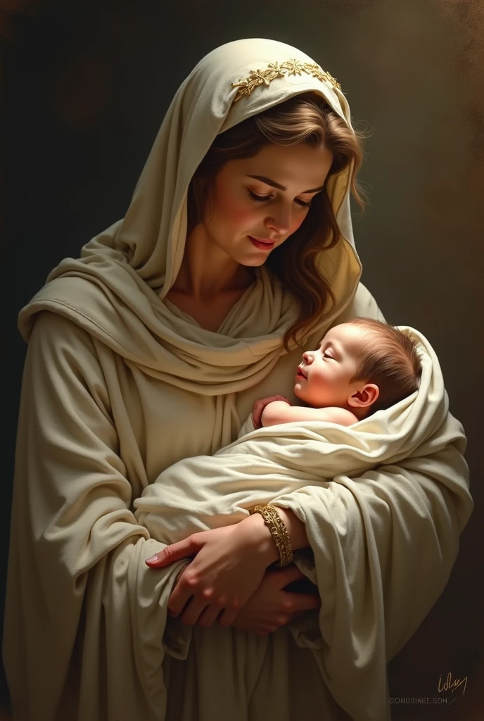 Baby Jesus and Virgin Mary
