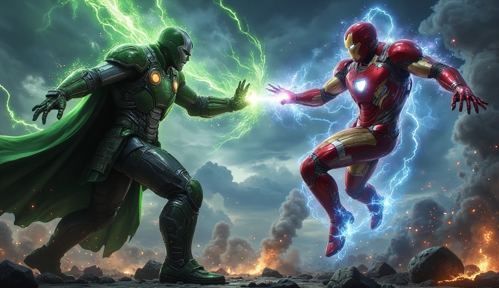Doom Vs iron man Fight in City