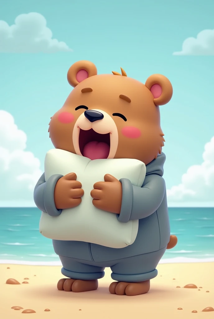<lora:teddyac-09:1>, teddyAC, closed eyes, plump, (pose:1.3), (posing:1.3), (soft shading), 4k, hi res, five fingers, detailed hands, ((detailed face, (detailed eyes:1.3), detailed)), (full body), by zackarry911, by zaush, (by personalami:0.5), solo, blush, smile, open mouth, 1boy, male focus, hand on own face, !, hand on own cheek, !!, bear tail